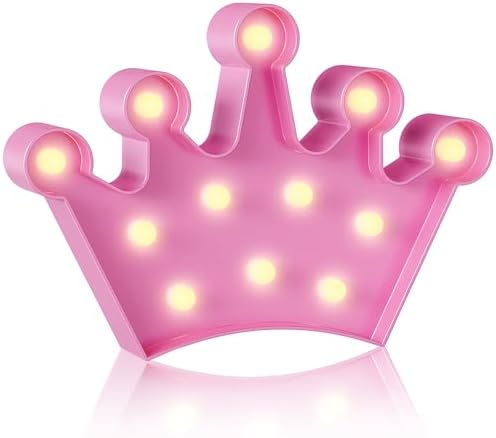 YiaMia Crown Pink Room Decor, Princess Decor for Girls Room, Princess Party Decorations, Birthday...