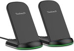 Yootech [2 Pack] Wireless Charger,10W Max Wireless Charging Stand,Compatible with iPhone 15/15...