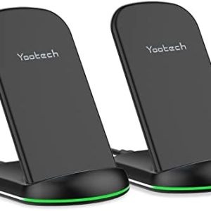 Yootech [2 Pack] Wireless Charger,10W Max Wireless Charging Stand,Compatible with iPhone 15/15...