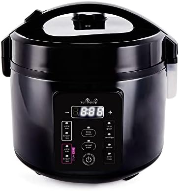 Yum Asia Kumo YumCarb Rice Cooker with Ceramic Bowl and Advanced Fuzzy Logic, (5.5 Cups, 1 Litre), 5...