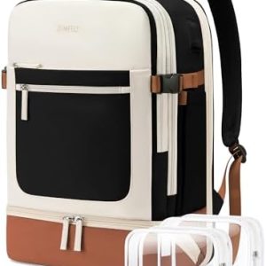 ZOMFELT Travel Backpack for Women, Carry on Backpack with Shoes Compartment, Flight Approved...