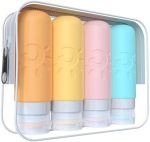 Zafit Travel Bottles for Toiletries, TSA Approved Travel Containers 3oz Leak Proof Travel Tubs...
