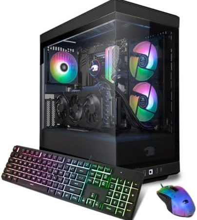iBUYPOWER Y40 Black Gaming PC Computer Desktop Y40BI7N47S01 (Intel Core i7 14700F, RTX 4070 Super...