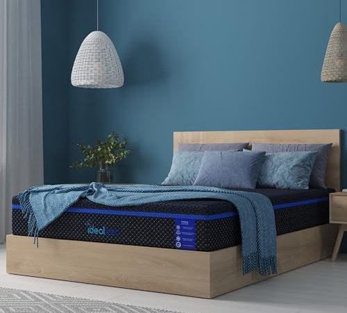 iDealBed S4 Nebula Luxury Hybrid Mattress, Floating Pressure Relief Tech, Back Aligning Support,...