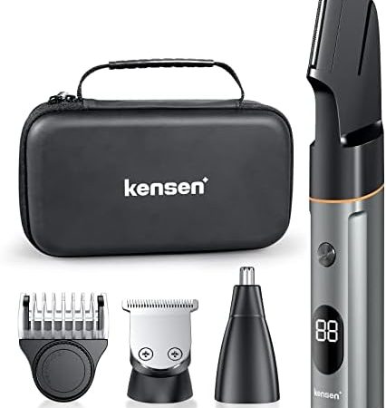 kensen 3-in-1 Body Hair Trimmer, Body Groomer Trimmer for Men, Men's Groin & Pubic Hair Trimmer,...