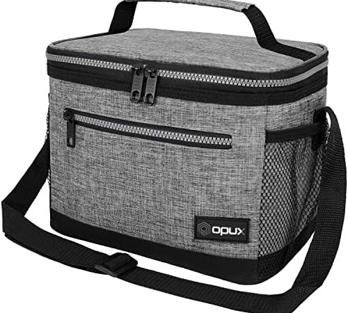 opux Insulated Lunch Box Men Women, Lunch Bag for Work School, Leakproof Soft Cooler Tote Adult,...