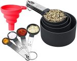 zxbaers Measuring Cups and Spoons Set ,8PCS Nesting Measure Cups with 1 PCS Telescopic Funnel for...