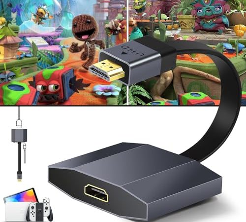 Game Console 4k Upscaler,Upgrade Your Graphics Card in Real Time with No Lag,Enhance the original 2K...