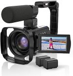 4K Video Camera Camcorder 48MP UHD 60FPS WiFi IR Night Vision Vlogging Camera for YouTube 16X...