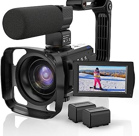 4K Video Camera Camcorder 48MP UHD 60FPS WiFi IR Night Vision Vlogging Camera for YouTube 16X...