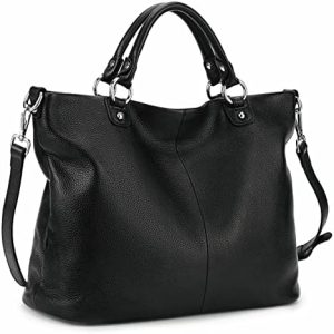 Kattee Women's Soft Leather Tote Bag, Top Satchel Purses and Handbags
