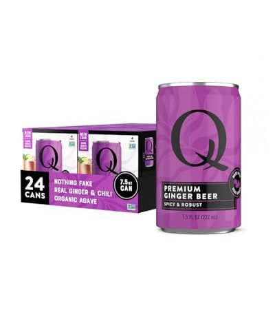 Q GINGER BEER with Real Ginger & Organic Agave - Ideal for Cocktails & Mocktails - Made with Real...