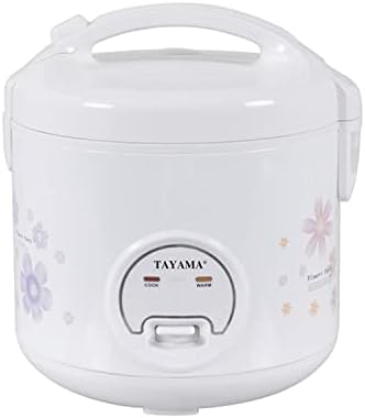 TAYAMA Automatic Rice Cooker & Food Steamer 10 Cup, White (TRC-10RS)