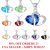 Fashion Women Heart Crystal Rhinestone Silver Chain Pendant Necklace Charm