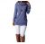 levaca Womens Long Sleeve Button Cowl Neck Casual Slim Tunic Tops with Pockets
